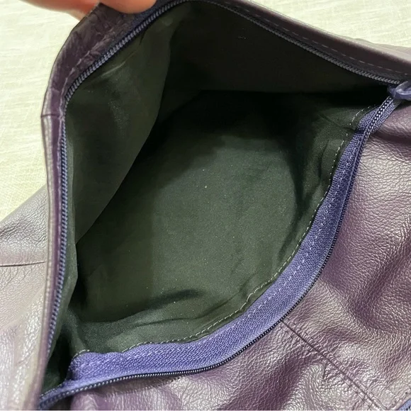 Ace Leather Goods Purple Leather Concealment Purse - Picture 4 of 9